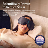 TheraGun SmartGoggles massage frontal, apaise les tensions et réduit le stress.
