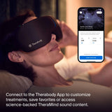 TheraGun SmartGoggles ajustement réglable pour un confort sans pression.