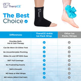 TheraICE attelle-cheville flexible: soutien confortable et facile à enfiler