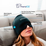 TheraICE Bonnet rafraîchissant couvrant le front et les yeux pour un soulagement rapide.