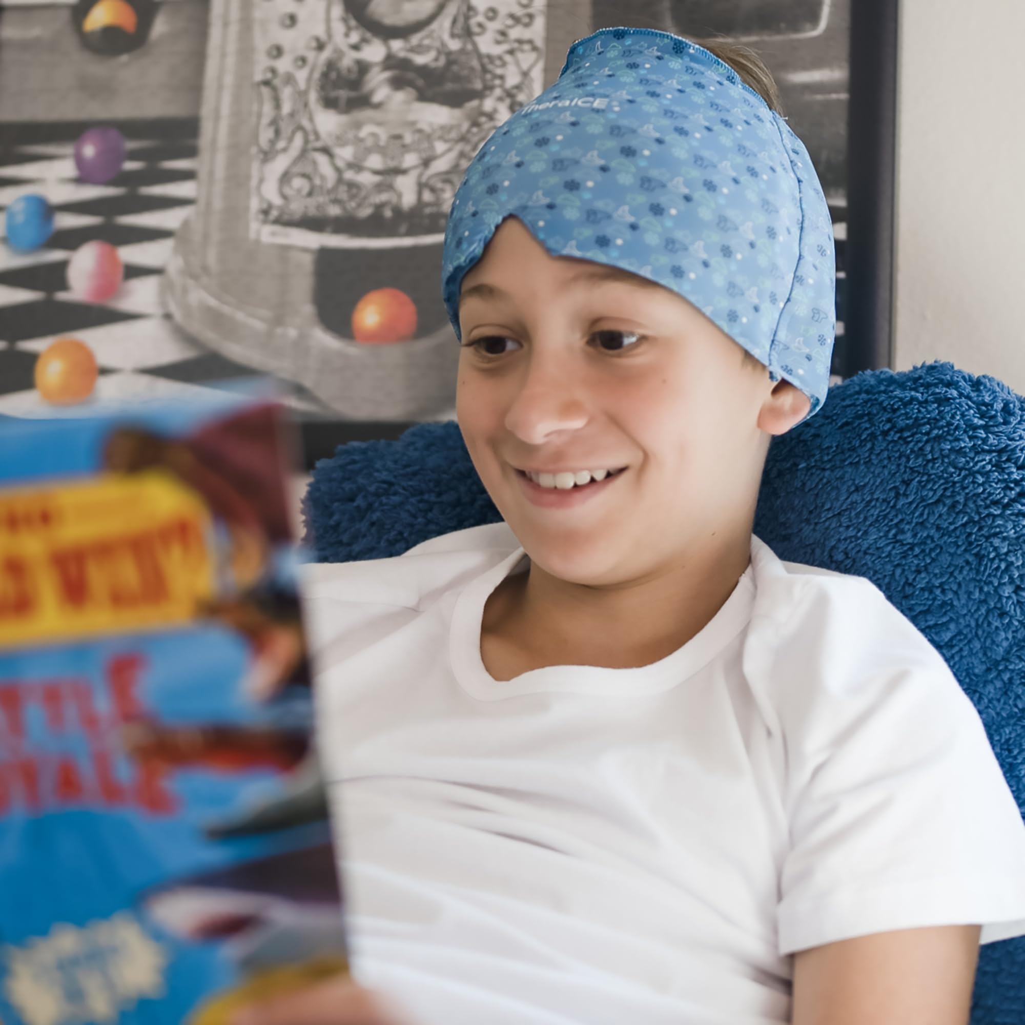 TheraICE cap utilisation quotidienne, solution non invasive pour la détente faciale.