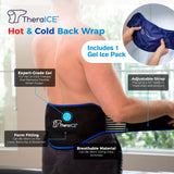 TheraICE ceinture lombaire-support, maintien discret pour une récupération quotidienne.