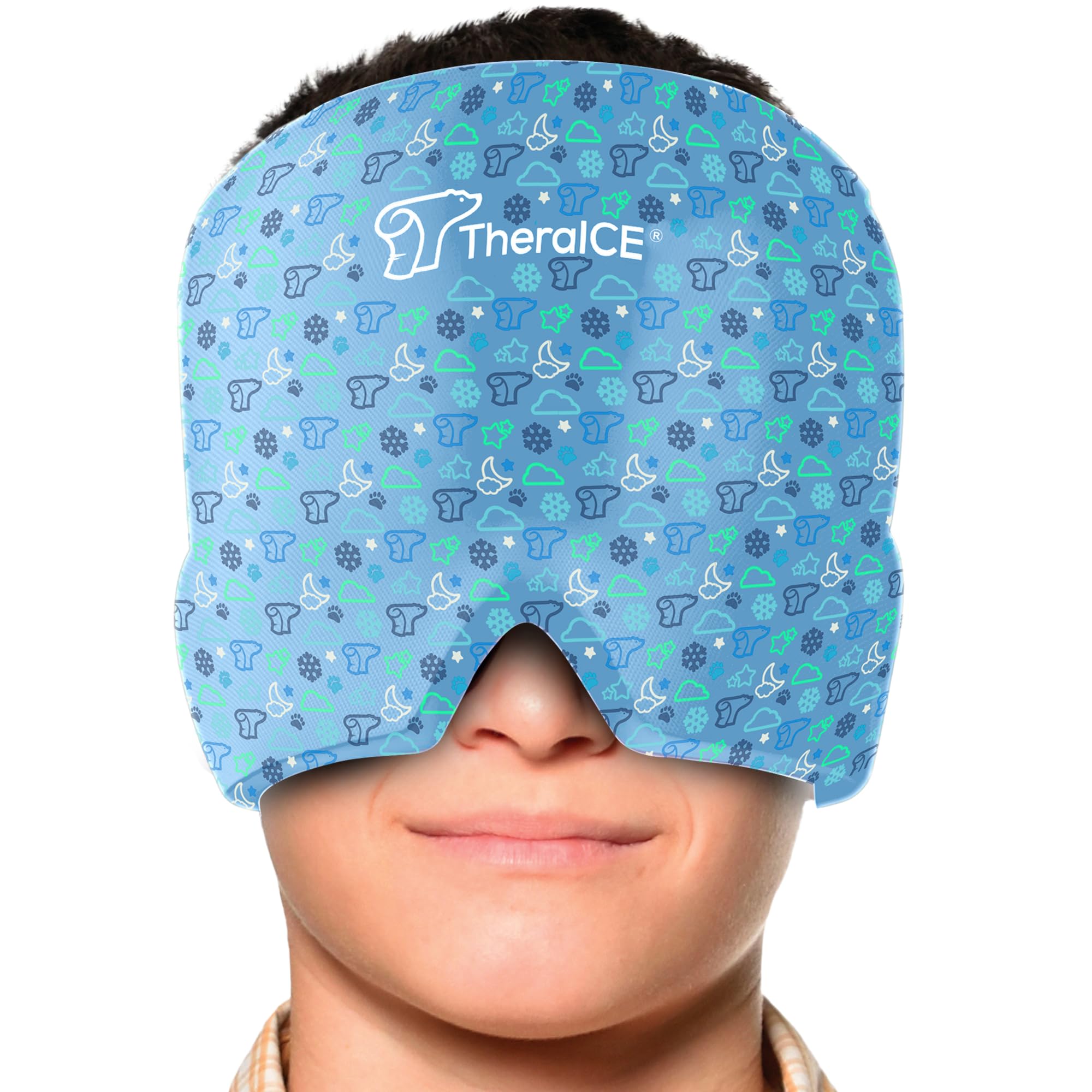 TheraICE chapeau migraine enfant, soulagement ciblé et confort tout au long de la journée.
