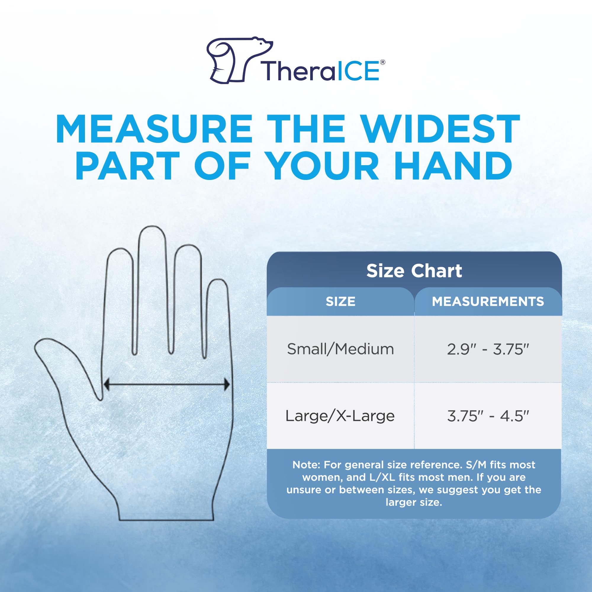 TheraICE gel doux sans inserts durs, offre une sensation plus souple.