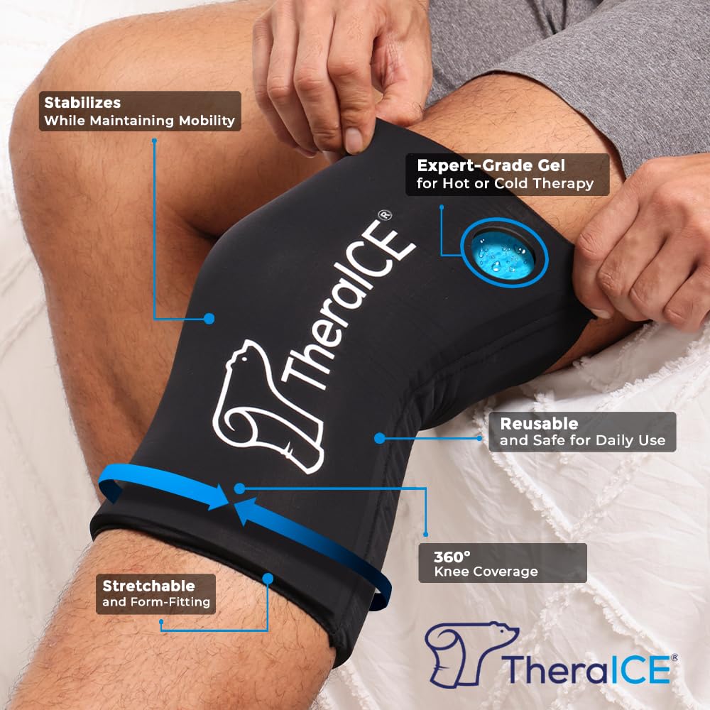 TheraICE gel froid réutilisable, pack polyvalent pour récupération et confort.