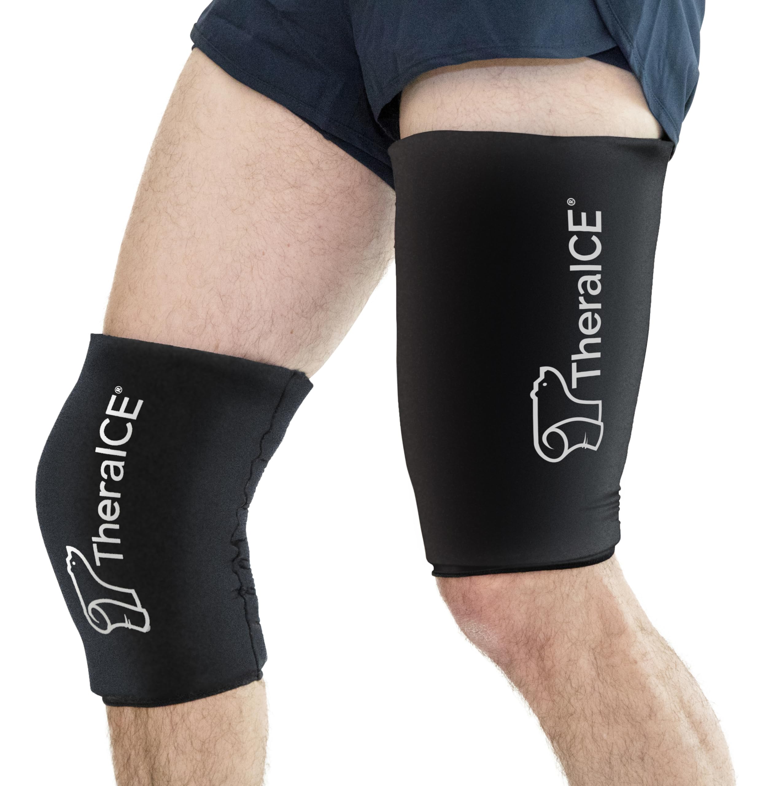 TheraICE genou bande-glace-360: soutien compressif et refroidissement pratique pour le genou.