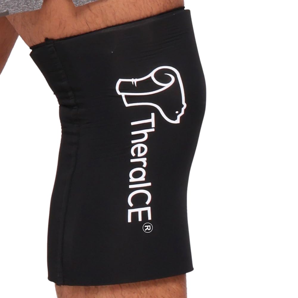 TheraICE Genou, manchon de compression pour un refroidissement ciblé et durable.