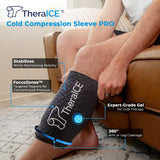TheraICE Genou technologie FocusZone pour refroidissement ciblé et soulagement local.