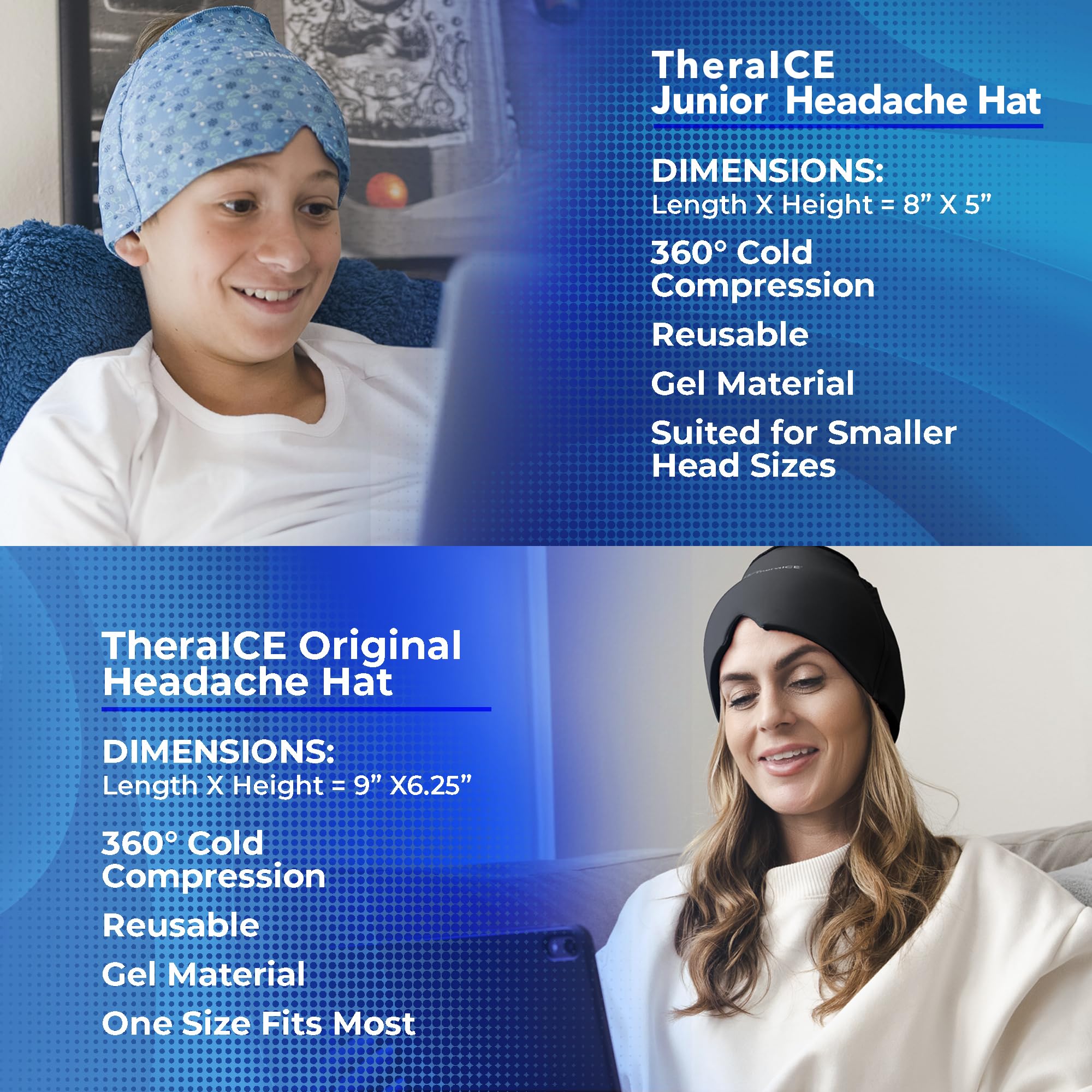 TheraICE masque refroidissant visage, pression douce et refroidissement ciblé pour le visage.