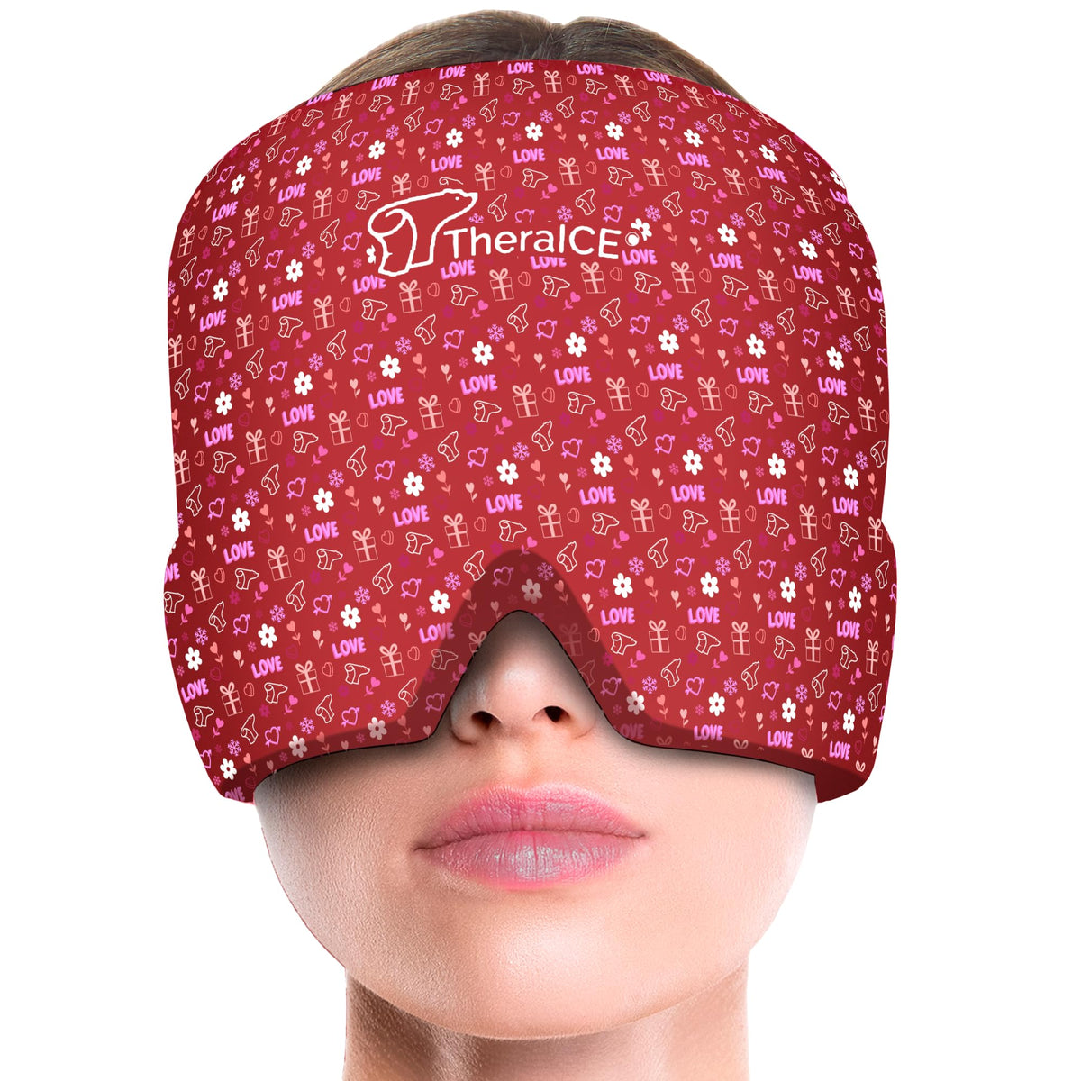 TheraICE Migraine Relief Cap visuel: rafraîchissement ciblé pour le visage et les tempes.