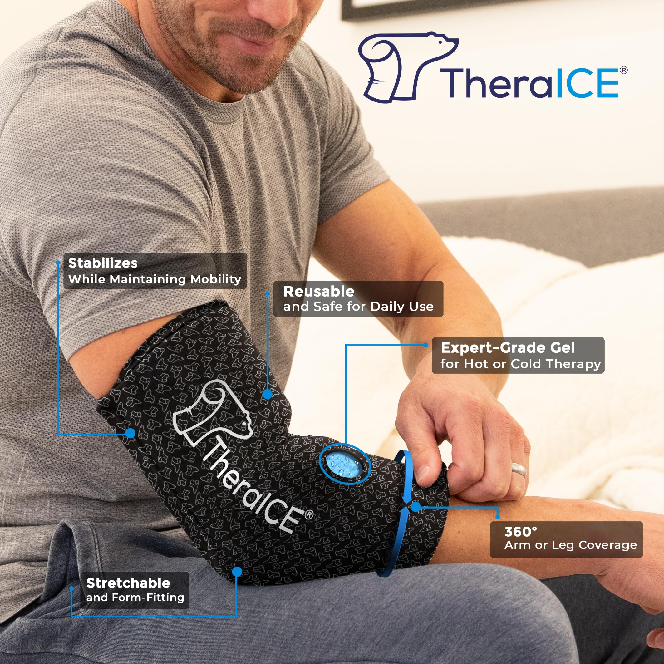 TheraICE pack glace coude offre un refroidissement efficace