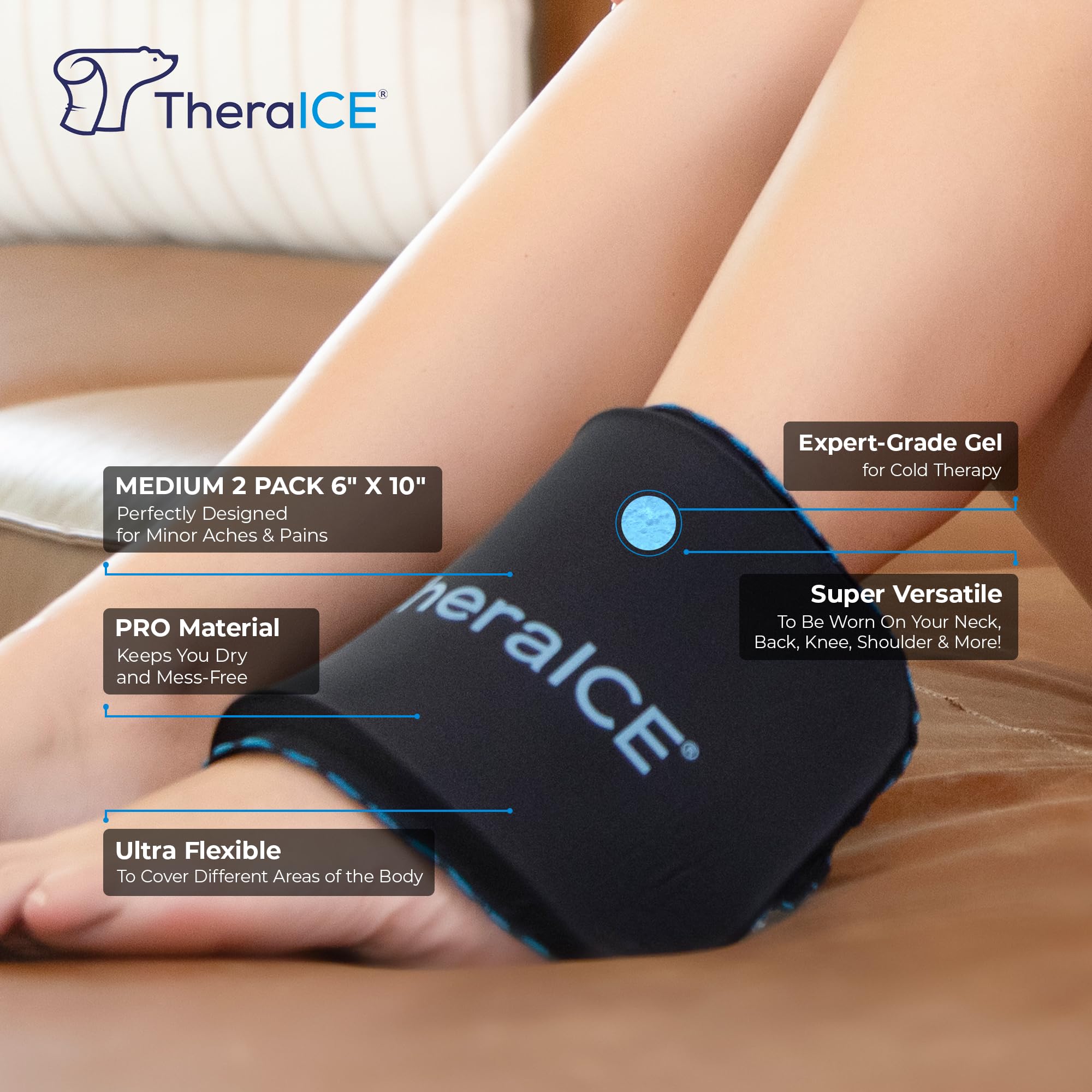 TheraICE Propack emballage compact idéal usage domestique quotidien