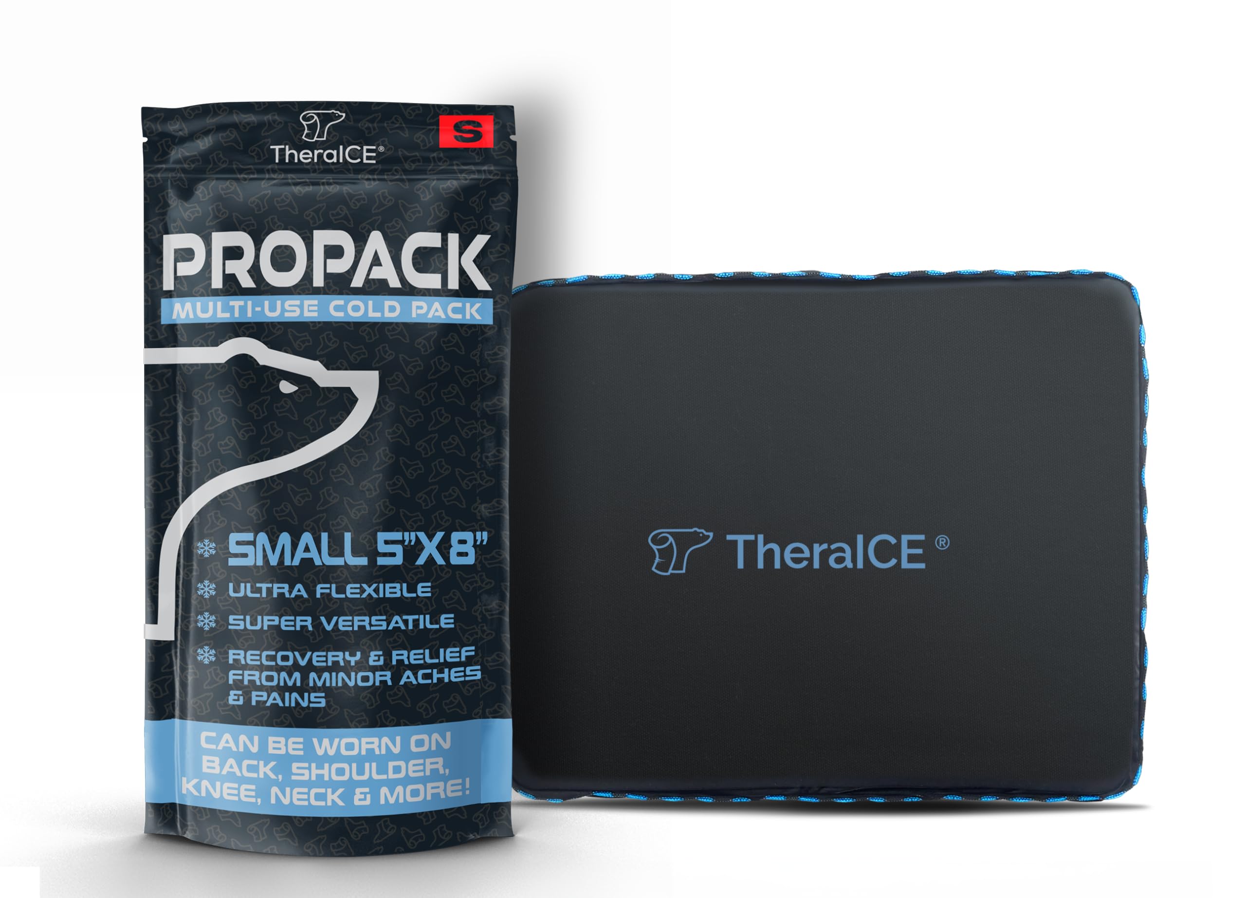 TheraICE PROpack, pack glace 5x8, milieu adéquat pour soulagement potentiel des douleurs musculaires.