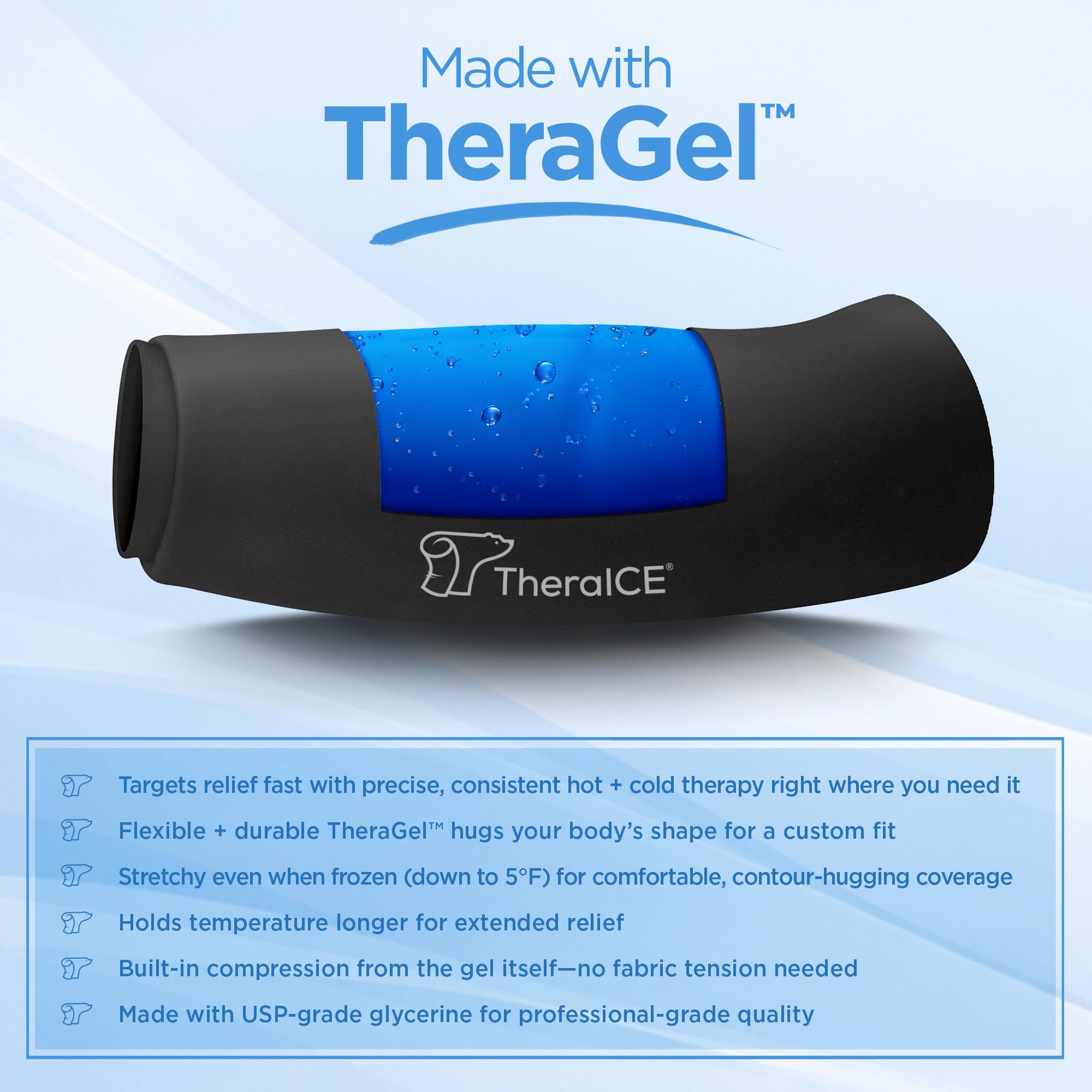 TheraICE thérapie chaude et froide pratique pour utilisation quotidienne.