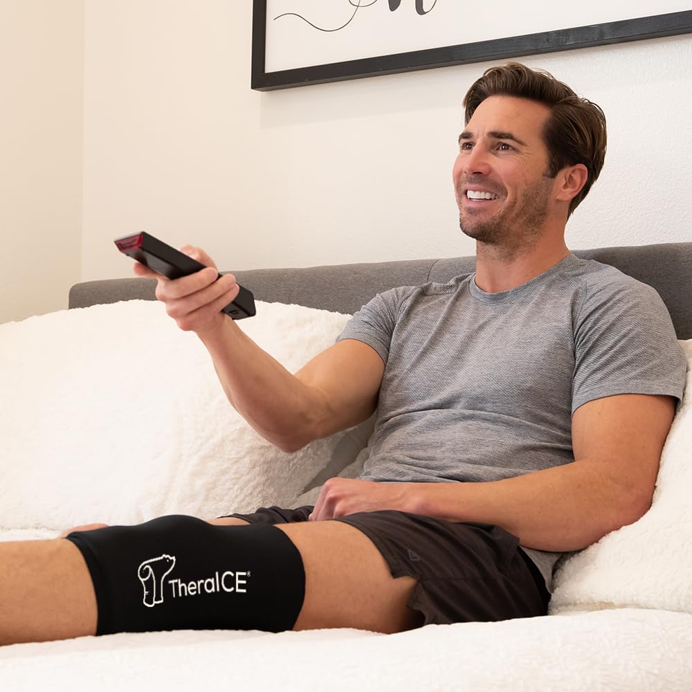 TheraICE usage quotidien à domicile, confort et récupération faciles.