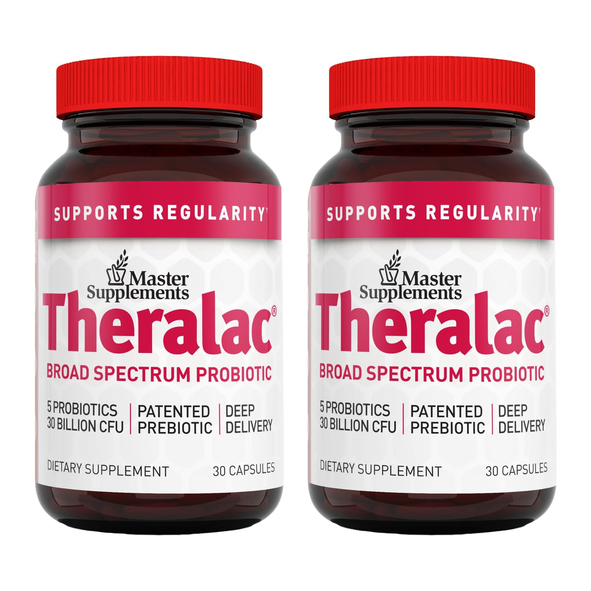 Theralac, bouteille de gélules, soutien digestif et régularité.