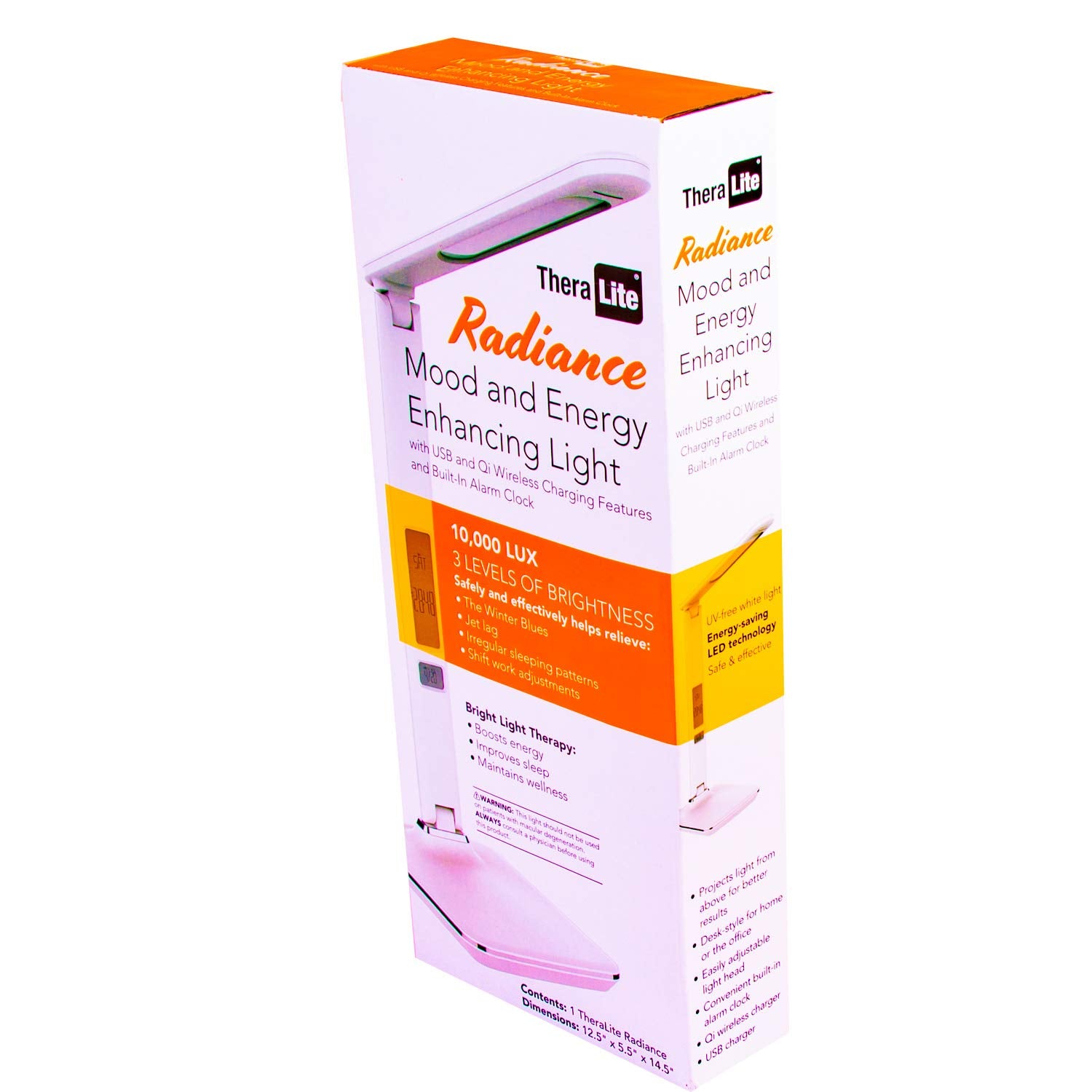Theralite Carex Radiance – utilisation quotidienne sur table pour éclairage agréable