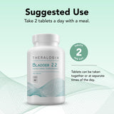 Flacon Theralogix Bladder 2.2 prêt pour une supplémentation quotidienne.