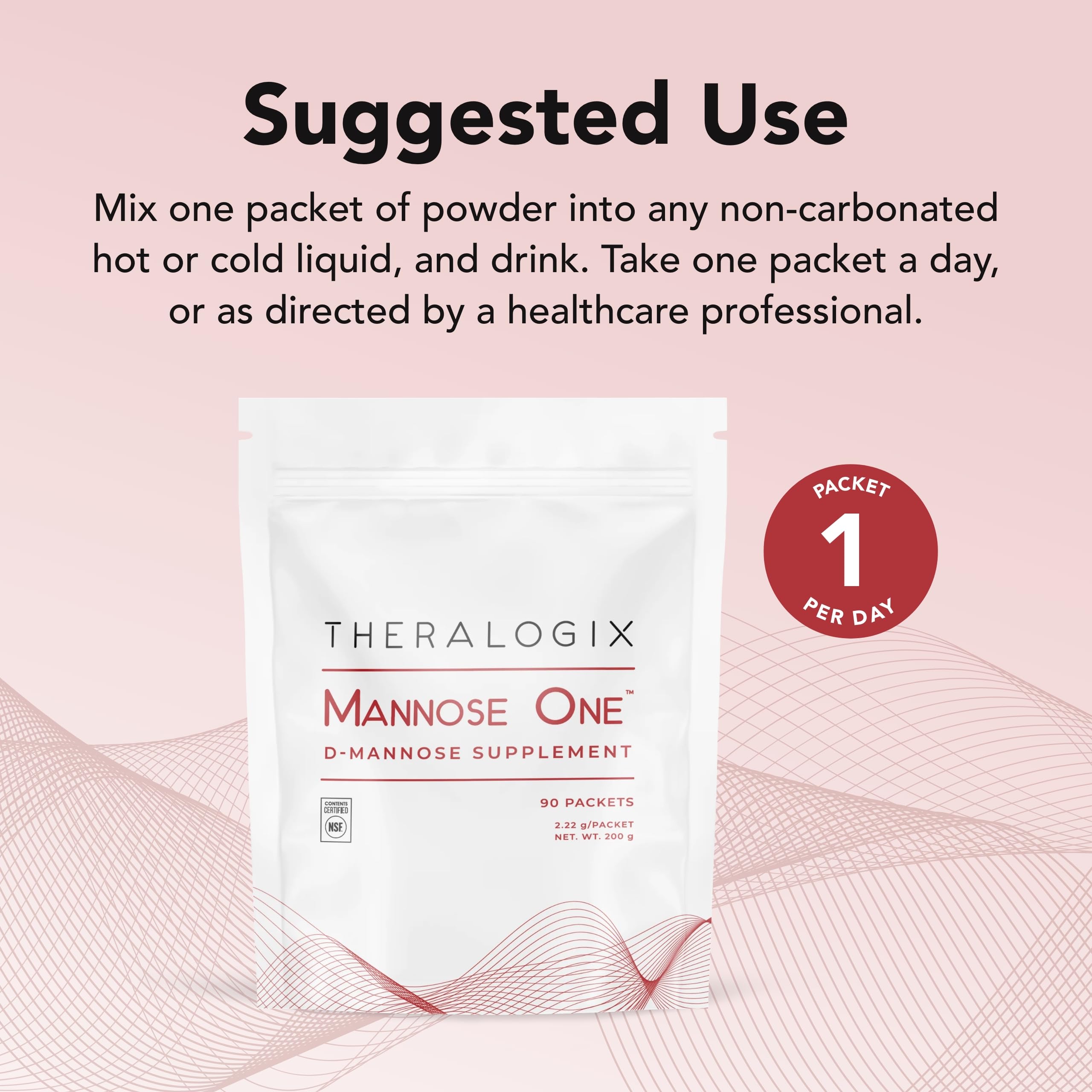 Theralogix Mannose One Poudre : format vegan et sans additifs, pureté vérifiée.