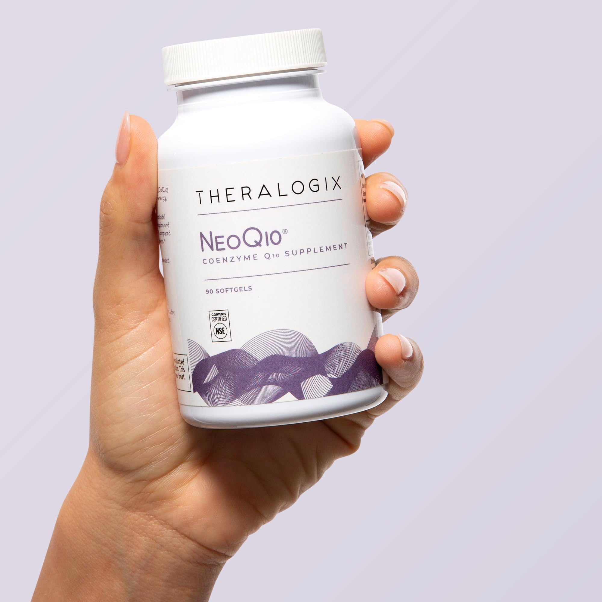 NeoQ10 Theralogix : notice de 90 gélules, format pratique sur 3 mois.