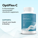 Bouteille OptiFlex-C Theralogix de 180 capsules pour la mobilité quotidienne.
