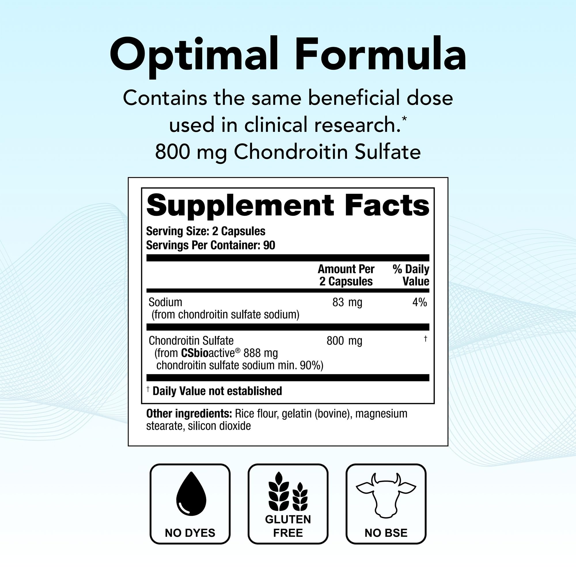Étiquette OptiFlex-C Theralogix montrant les ingrédients et la pureté.