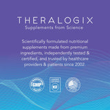 Tableau nutritionnel OptiFlex-C Theralogix avec conseils d’utilisation et dosage.
