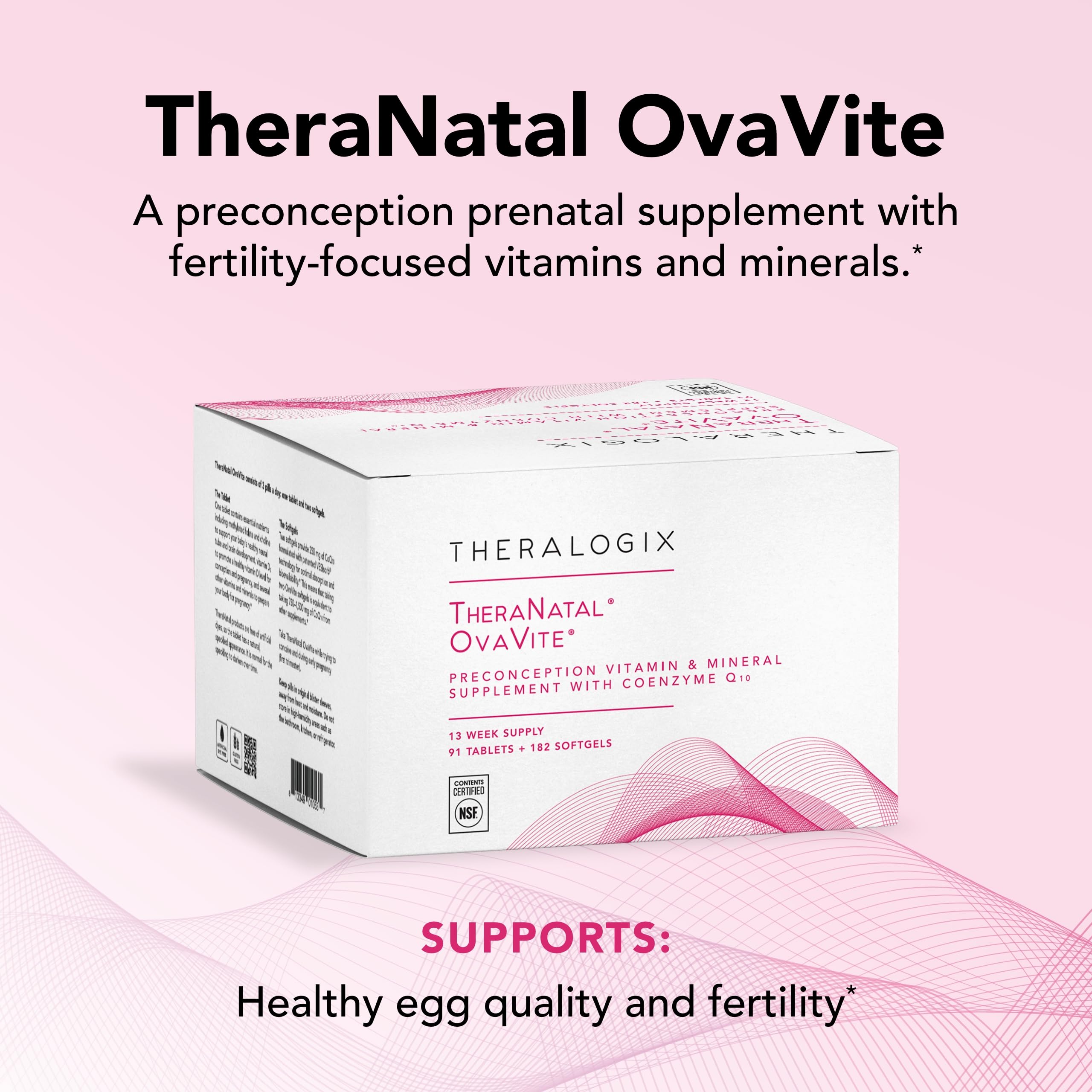 Theralogix OvaVite coq10 en capsules, énergie potentielle pour la journée
