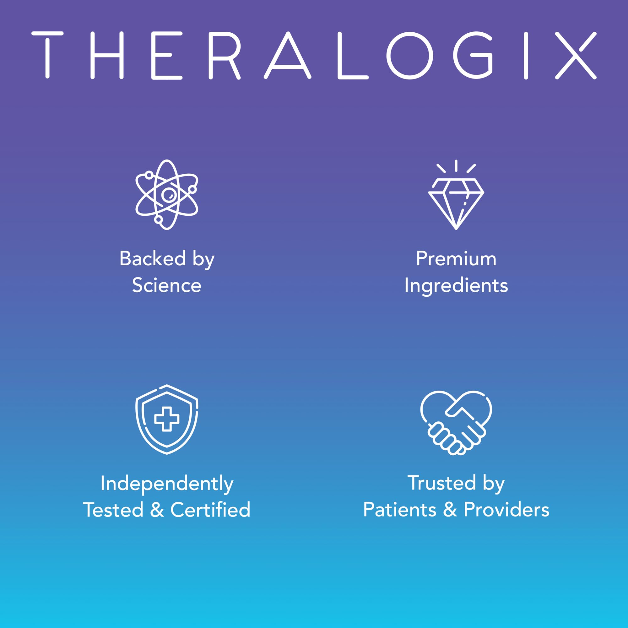 Theralogix Ovasitol Plus – emballage végétarien et sans gluten