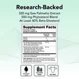 Theralogix Prostate SR – étiquette-flacon, usage quotidien potentiel pour la santé urinaire masculine.