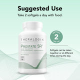Theralogix Prostate SR : ingrédients clés visibles sur l’étiquette, soutiennent le confort urinaire.