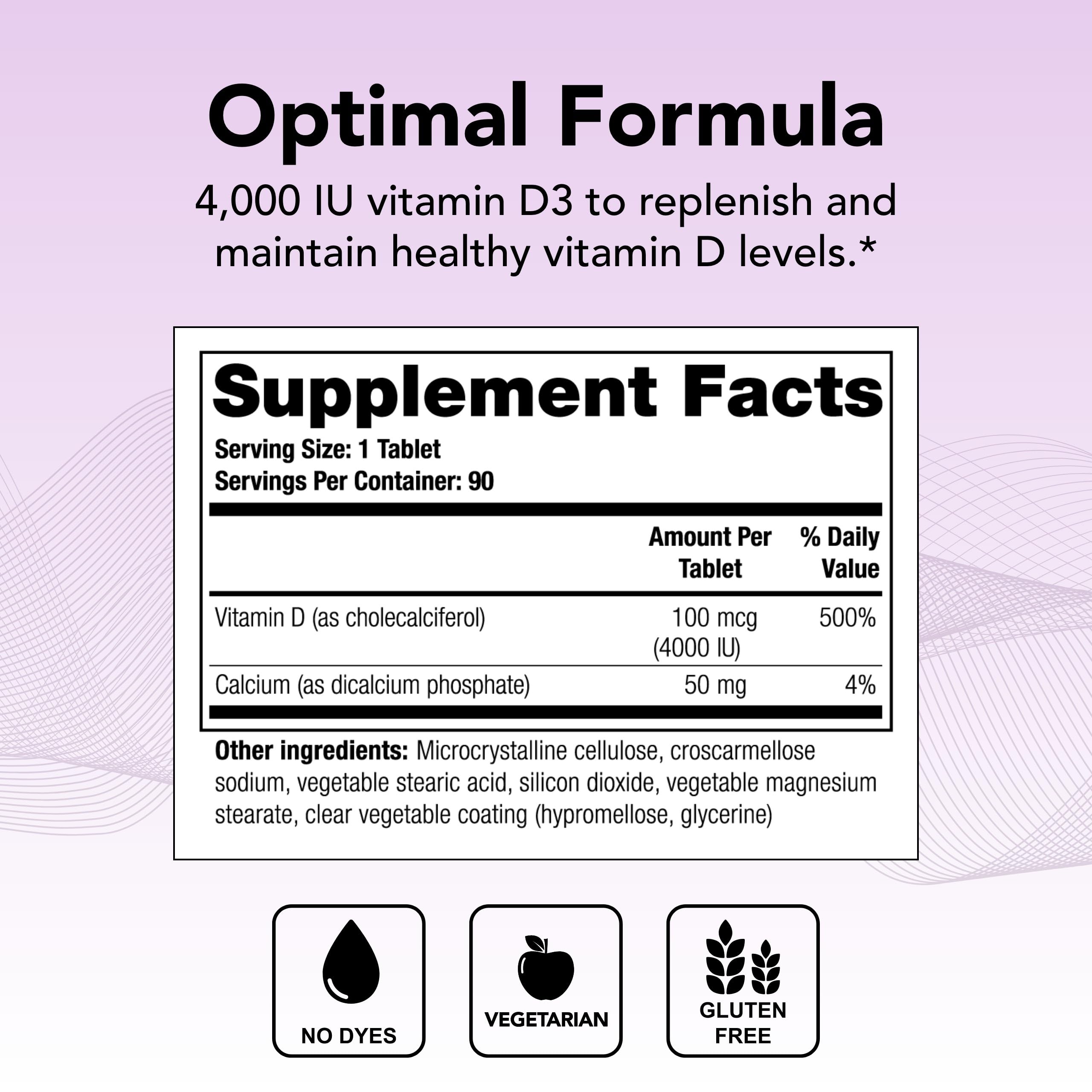 Theralogix Thera-D 4000, dose quotidienne – fournit un apport vitaminé régulier pour le quotidien.