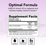 Theralogix Thera-D 4000, dose quotidienne – fournit un apport vitaminé régulier pour le quotidien.