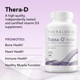 Theralogix Thera-D 4000, ingrédients végétaux – formulation pure et végane.
