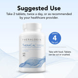 Étiquette claire montrant calcium citrate, D3 et K2, nutriments clés.