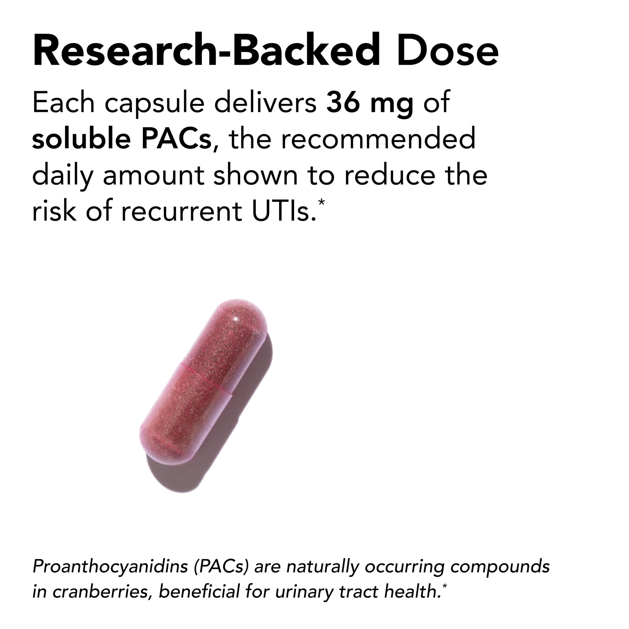 Theralogix TheraCran One: cranberry-500mg en capsules faciles à avaler.