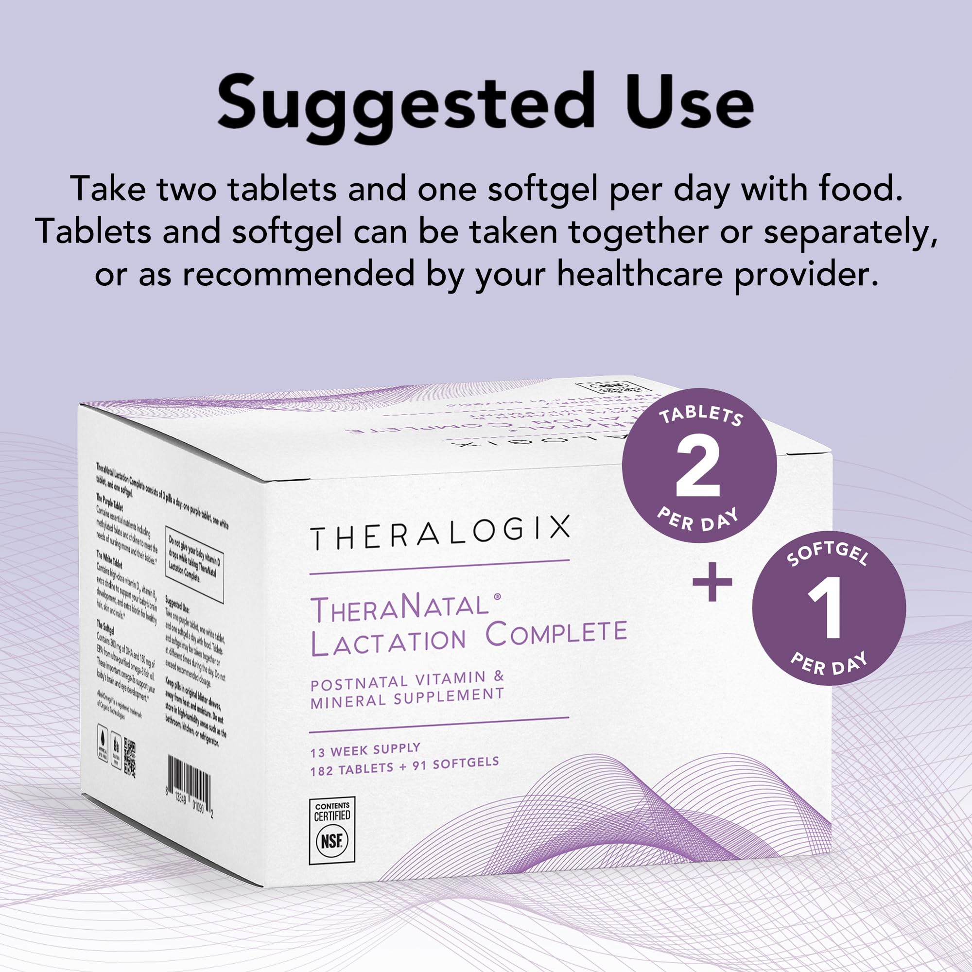 Theralogix TheraNatal – certification NSF, traçabilité et pureté garanties.