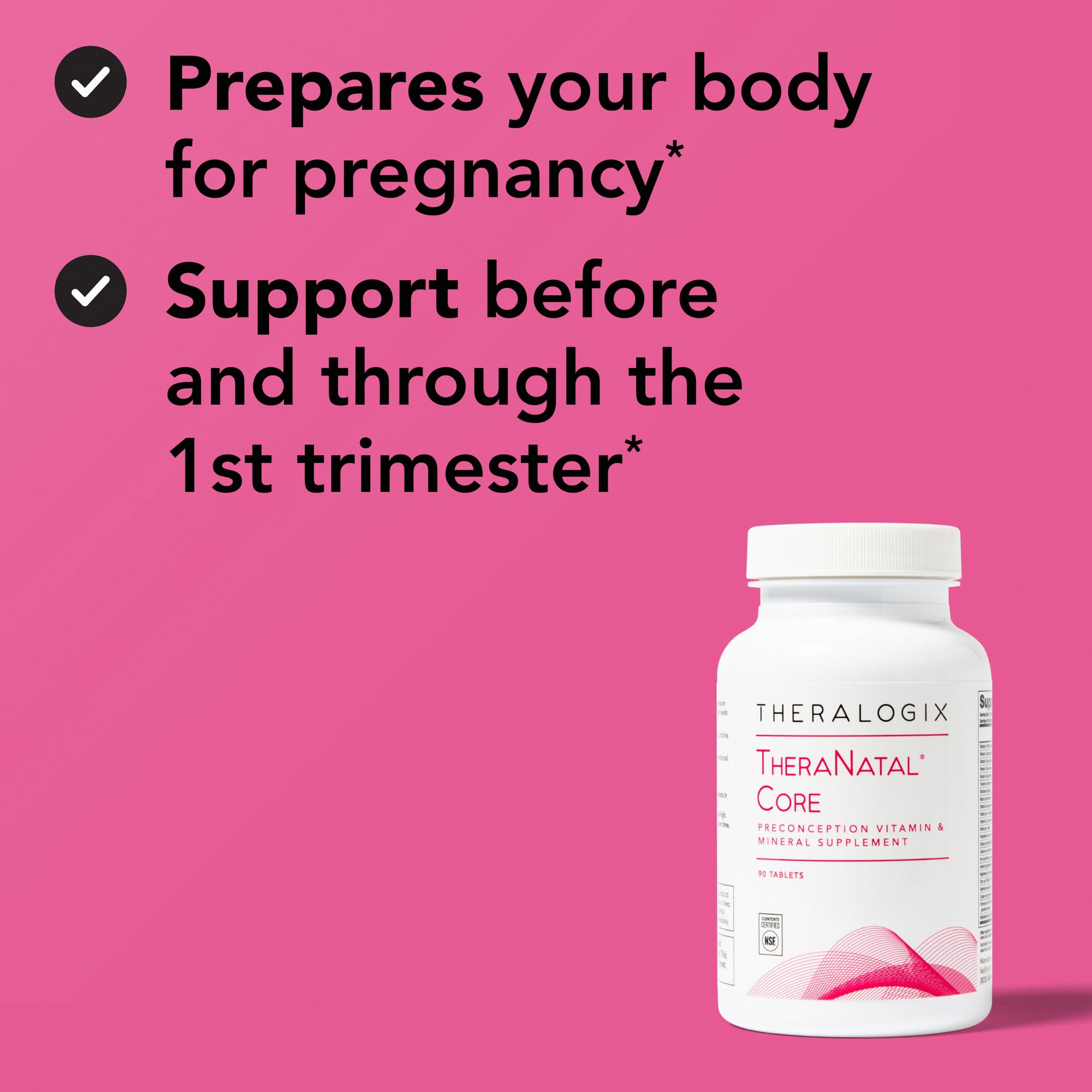 Routine matinale avec TheraNatal Core pour soutenir vos choix de santé.