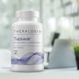 Theralogix Theravir – vitamine C et zinc visibles dans la formule, utilisations potentielles.