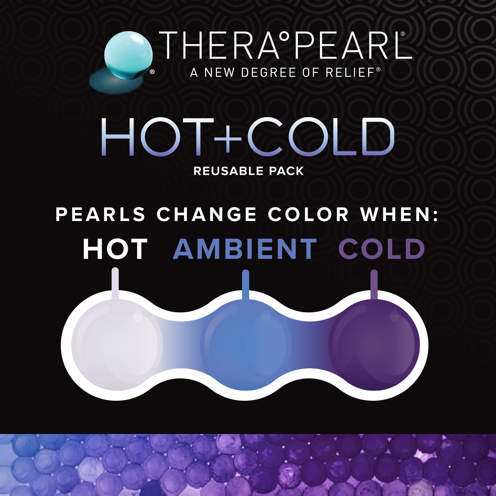 TheraPearl bande genou à attache ajustable, stabilité sécurisée lors de l'entraînement