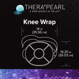 TheraPearl dimensions genou 14x10, couverture généreuse pour mouvement