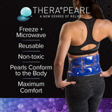 TheraPearl mesures 17x6,75 pouces couvrant une grande zone.