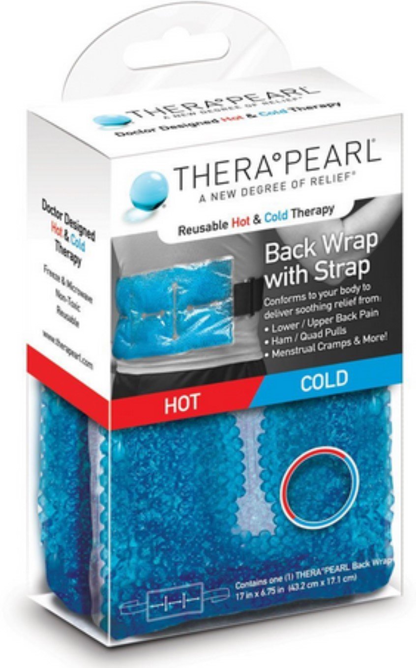 TheraPearl wrap dos: contact précis et chaleur ou froid, soulagement ciblé pour le dos.