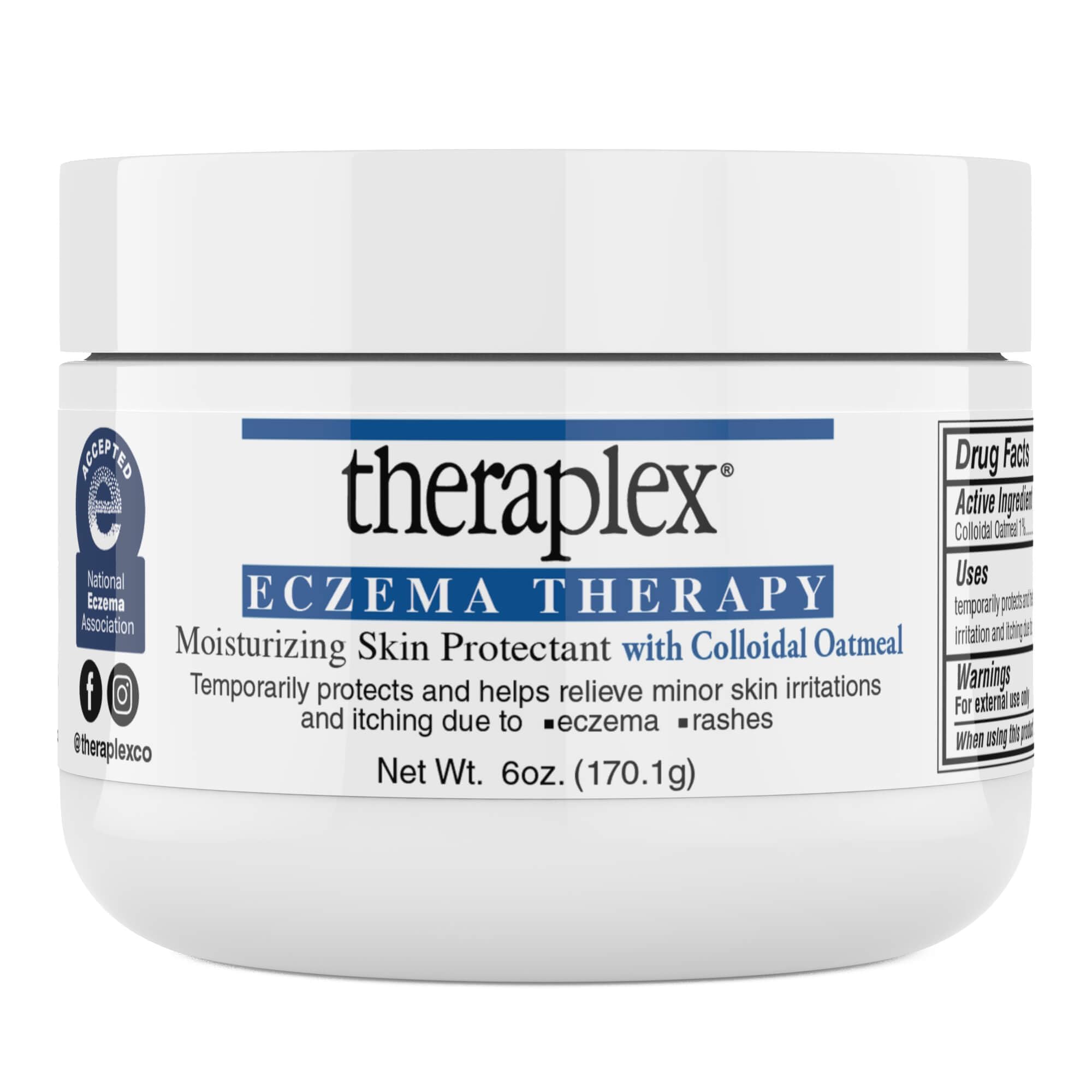 Theraplex Eczema Therapy, bouteille de 170 ml, hydratation durable sans parfum.