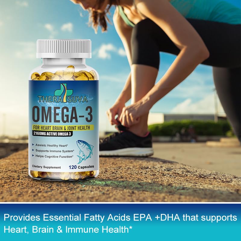 Étiquette TheraSuva Omega-3 – Informations EPA et DHA claires