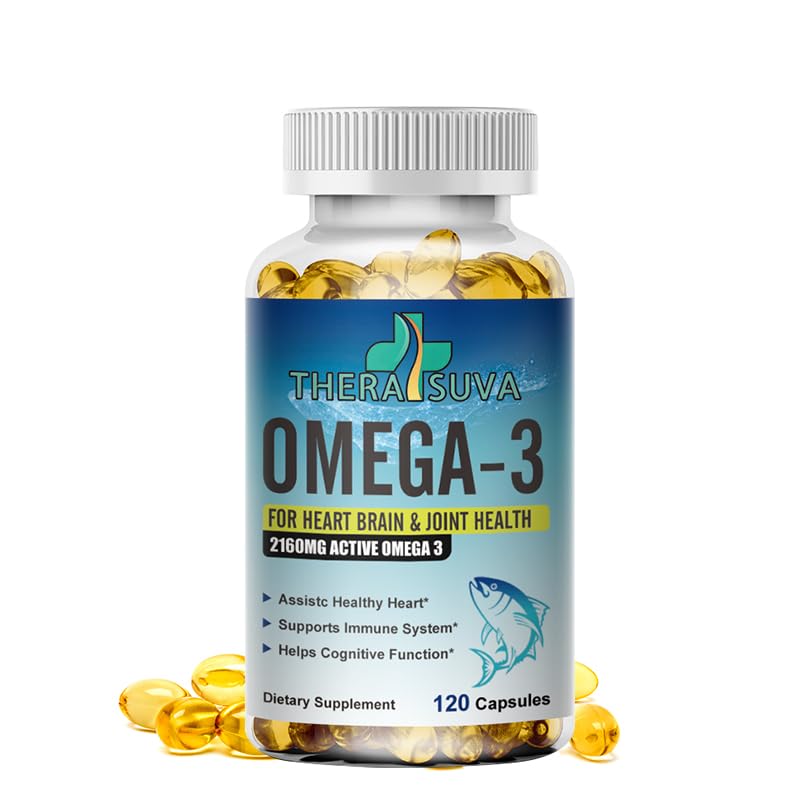 TheraSuva Omega-3 Triple Puissance – Bouteille pratique pour la routine