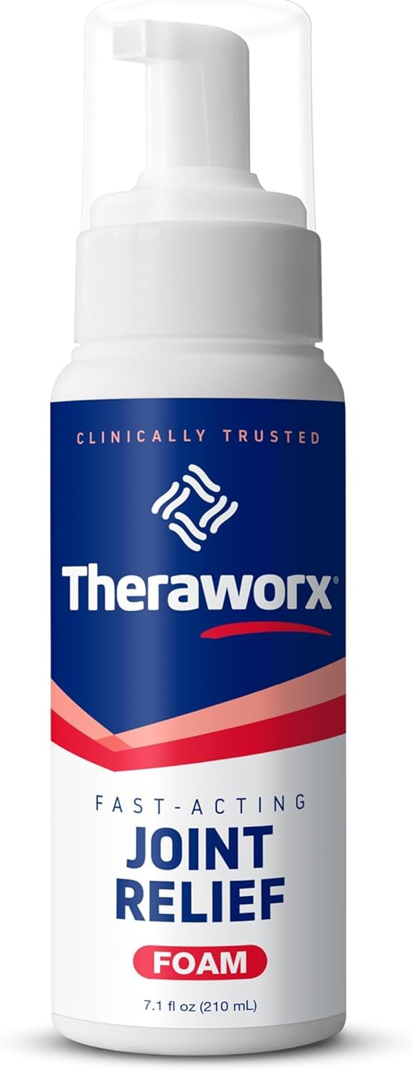 Theraworx Foam absorption rapide, action ciblée sur les articulations.