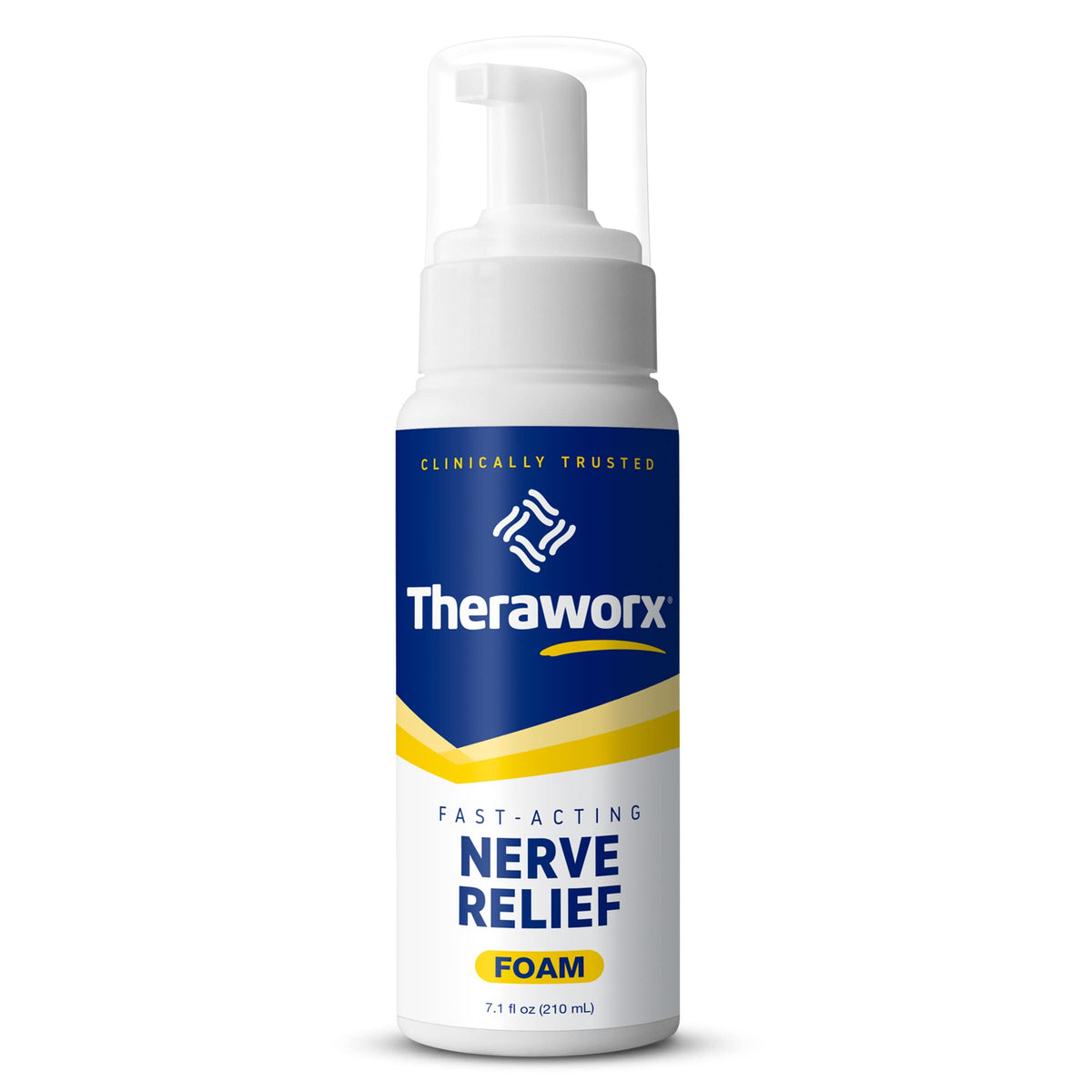 Theraworx Foam relief nerfs bouteille : soulage les nerfs avec une application ciblée.