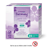 Theraworx Harmony lingettes apaisent les zones sensibles après l'utilisation.