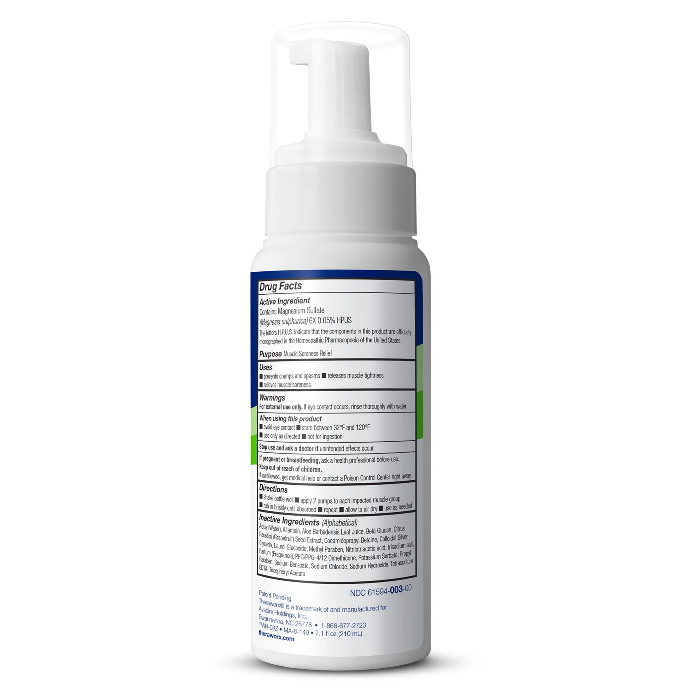 Theraworx Mousse-bouteille 210 ml, format pratique
